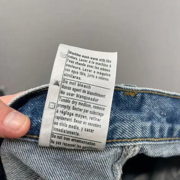 Carhartt Jeans Men 33x32 Blue Traditional Fit B18-DST Heavyweight Denim Workwear - Picture 13 of 16